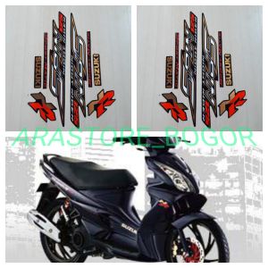 STICKER SPIN NR STRIPING MOTOR SUZUKI STIKER SPIN NR 2008 2009 HITAM