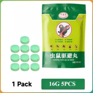 5 Pcs/Pack Mouse Repeller Rat Kill Poison Non-Toxic Powerful Mothball Cockroach Insect Repellent Insect Baits & Traps