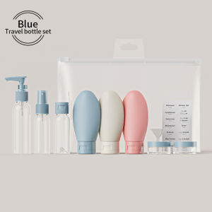 Travel 11pcs set Shampoo Container Portable Cosmetic Skincare Liquid Toiletries Travel Organizer