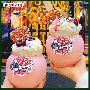 ruyifang 500ml PET Container Kimchi Jar Water Bottle Milk Tea Drinking Cup Portable Bottle Kitchen Water Bottle Home