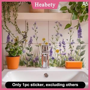 Heabety  Mô hình hoa tươi chìm khu vực nền tường Sticker Phòng tắm tường trang trí tự dính có thể tháo rời không thấm nước sáng tạo Sticker
