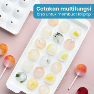 Starlight Cetakan Es Batu Bulat/Jelly/Cetakan Puding Telur Puyuh Cetakan Agar Ager Ice Ball Jelly Bolong Coklat Lolipop HRM110