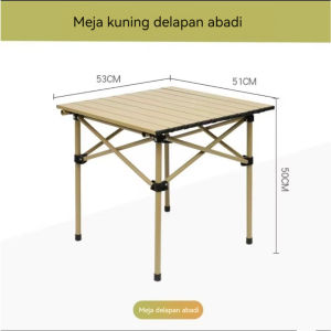 Furnibest Meja Lipat Portable Meja Lipat Outdoor Piknik Camping