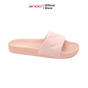Ando Official Sandal Selop Slip On Almas Wanita Dewasa - Merah Muda