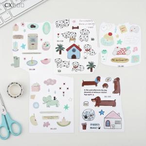 CX🎄💓💥 Dễ Thương Phim Hoạt Hình 3D Mèo Chó Pha Lê Epoxy Nhựa Dán Kawaii DIY Tạp Chí Sticker Cho Điện Thoại Di Động Máy Tính Xách Tay Trang Trí Nội Thất