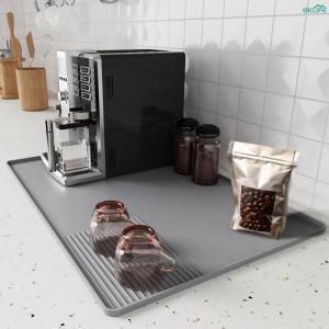 [OKLIFE. SG]waterproof silicone coffee mat draining pad espresso tamper station mat spill proof counter  tray