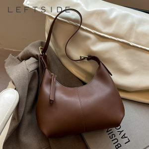 LEFTSIDE Small PU Leather Crossbody Bags for Women 2025 New Trend Retro Underarm Shoulder Bag Ladies Retro Handbags and Purses2026