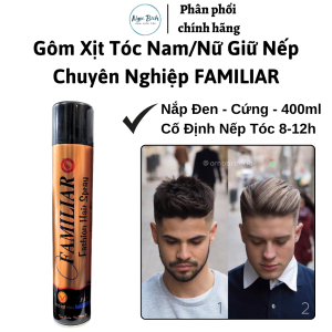 Gôm Xịt Tóc Nam/Nữ Giữ Nếp Chuyên Nghiệp FAMILIAR 400ml