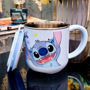 Disney 3 IN 1 Kids Toddler No Leak Sippy Straw Cup with cover Marvel Spider-Man childrens mug anti falling water cup juice measuring