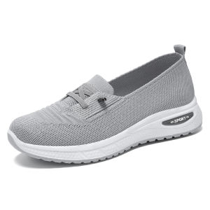[Free Shipping] Summer Low-Cut Slip-On Fabric Shoes Soft-Soled Breathable  Shoes Lightweight WomenS Shoes Summer WomenS Mesh Shoes