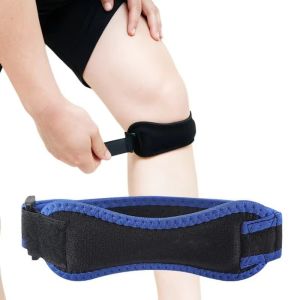 ALENEE Adjustable Knee Brace Compression Shock Absorption Patellar Tendon Support Patellar Tendon Strap Strap Band Knee Pad Sleeve Basketball