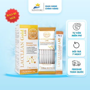 Men vi sinh LACCLEAN GOLD giúp hệ tiêu hóa khỏe mạnh bổ sung vitamin probiotics lợi khuẩn đường ruột táo bón đại tràng kém hấp thu - SUNSTORE.OFFICE