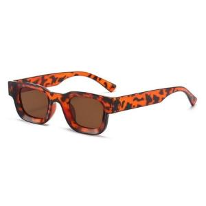 Kacamata Hitam UV400 Bingkai Kecil Persegi Gaya Vintage Untuk Pria Dan Wanita Boldie Frame Tebal Skinny Bold Persegi Panjang Eyewear Sunglasses