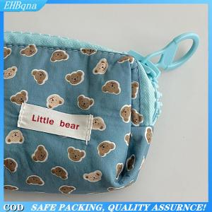 [COD] Cartoon Bear Cosmetic Storage Bag Women Winter Makeup Organizer With Big Zipper Stationery Bag Pencil Case 2024 Gift