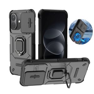 For Xiaomi Redmi Note 17 Pro 5G Case Armor Slide Lens Protect Phone Cover For Redmy Note17 Pro Car Magne Holder Ring Funda