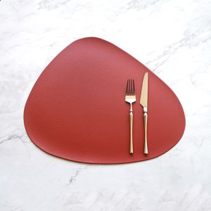 Set Dining Table Mat Placemat Heat Insulation Anti Slip Oil-proof Waterproof Washable