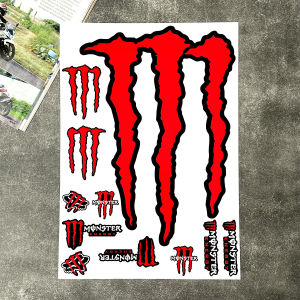 รถมอเตอร์ไซค์วิบากรถสติกเกอร์กันน้ำสติกเกอร์ติดจักรยานสัตว์ประหลาดพลังงานสำหรับ Monter/evo YAMAHA ฮอนด้าคาวาซากิ CBR SUZUKI GSXR KTM DUKE