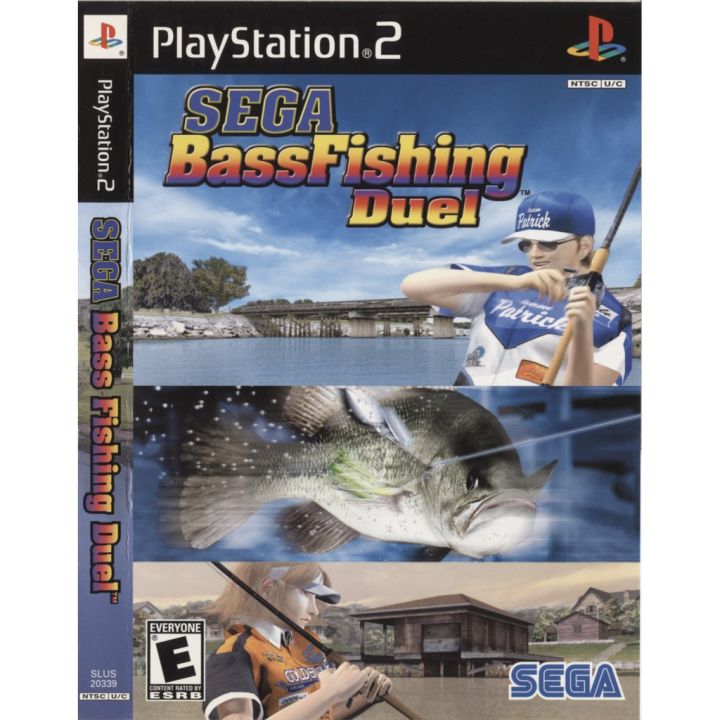 แผ่นเกมส์ Sega Bass Fishing Duel แผ่นCD PS2 Playstation2 คุณภาพสูง