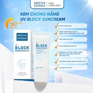 Kem Chống Nắng Mocha Derma SPF 50 PA+ Nâng Tone Phục Hồi Bảo Vệ Da Khỏi Tia UVA Và UVB 50g