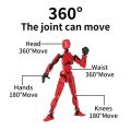 Titan Dummy 13 3D Printed Action Figure Dummy Joint Movable Action Figure 3D Puzzle DIY Lucky 13 Multi-sendi Bergerak Robot Dekompresi Merakit Mainan Dummy 13 Articulated. 