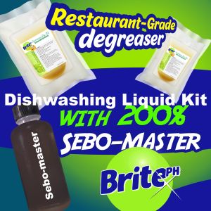 BritePH Dishwashing Liquid Kit DIY w/ 200% Sebo Master Supereasy