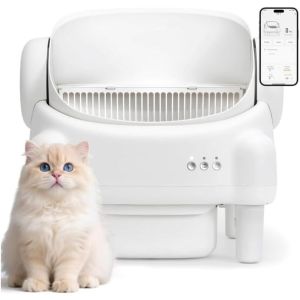 ห้องน้ำแมวอัตโนมัติ Smart cat litter box การทำความสะอาดอัตโนมัติ APP WIFI Automatic Cat Toilet