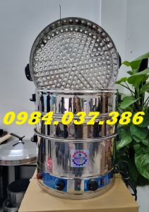 Nồi hấp xôi chạy điện size 40cm 8-9kg gạo/mẻ (tặng kèm miếng lót)