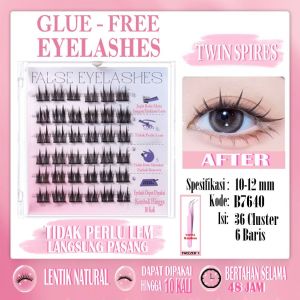 Bulu Mata Palsu LANGSUNG TEMPEL Premium Eyelash Mega Volume Look Bulumata Super Natural