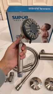 VÒI TẮM HOA SEN INOX SUPOR 251702-02-LS