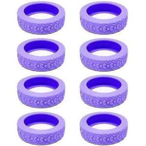 8 Pcs/ Pack of Luggage Wheels Cover Silicone Trolley Silent Covers Protect Reduce Noise 旅行箱轮子橡胶套