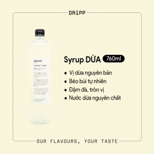SIRO DRiPP DỪA 760ML - COCONUT SYRUP DRiPP 760ML