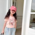 PRINCESS KESLI เสื้อยืดเด็กผู้หญิง เสื้อเด็กผ้า  เสื้อยืดแขนสั้นเด็กสไตส์เกาหลี สกรีนลายการ์ตูนน่ารักใส่ได้ทั้งหญิงและชาย. 