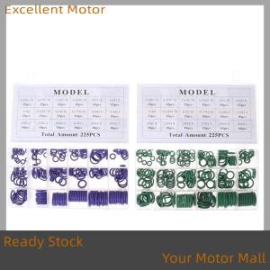 Excellent Ready Stock 225Pcs Seal O-ring R134a Car Air Conditioning Rubber Washer Assortment Box Set