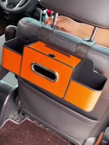 Car Tissue Holder Car Seat Back Organizer Waterproof Car Multi-functional Storage Organizer