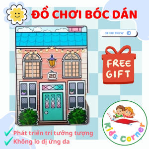 Đồ chơi thủ công DIY ngôi nhà búp bê giấy cô gái tóc hồng siêu dễ thương.