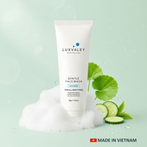 SỮA RỬA MẶT GIÚP SÁNG DA DƯỠNG ẨM LUXVALEY GENTLE FACE WASH CHIẾT XUẤT RAU MÁ CHO HỌC SINH TỪ 12+