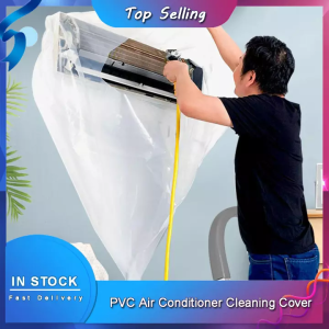 【In Stock+High Quality】TTLIFE Foldable Wall Protection Air Conditioner Cover PVC Waterproof Reusable Air Conditioning Cleaning Cover Shiled