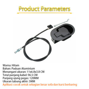 Gagang Recliner Sofa Tuas Aksesoris 1Set/Sofa Recliner Release Handle Pressure Bar Pull Cable