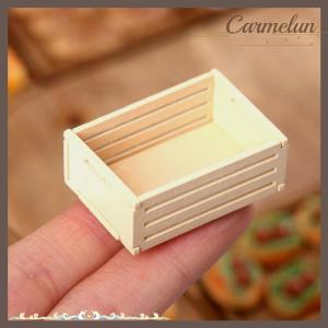[Carmelun] 1:12 Dollhouse Mini Fruit Basket Fruit Wooden Frame Storage Box Storage Frame Basket Toy Accessories Model Miniature Scene Decor