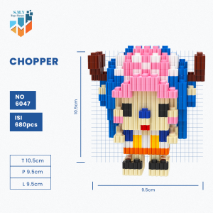 SMY Nano Blocks One Piece Edition Mainan Anak Mini Bricks Education Toys Balok Susun Puzzle 3D DIY
