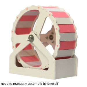 OUTOPEN Silent Hamster Running Wheel Plastic Stable Base Rodent Running Wheel Pet Accessories 21cm Exercise Wheel for Small Animals