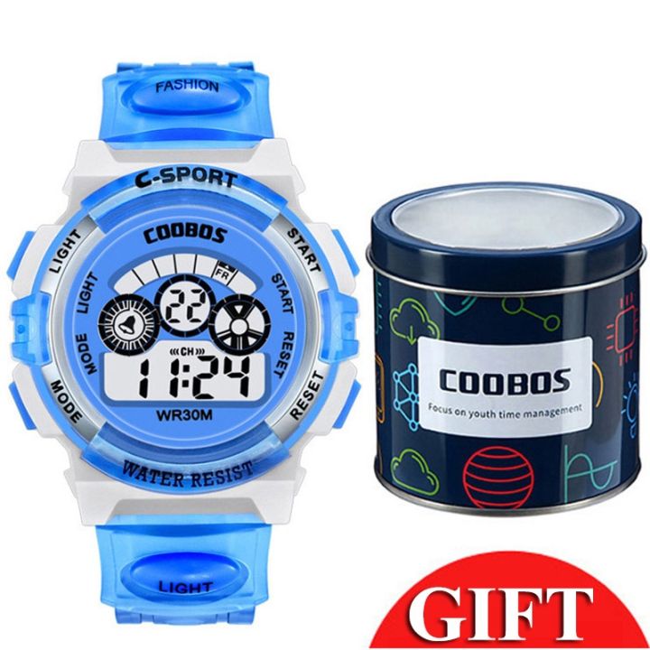 {Didi children's watch} Sky Blue Crystal Strap Boys Watches Kids Sport ...