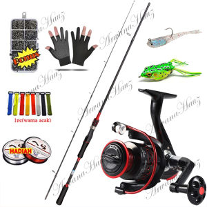 (beli 1 dapat 6) Joran Pancing 1 Set Reel Besi / pancing 1 set lengkap kuat / joran pancing kuat 50kg / Set Alat Pancing Murah / joran pancing 1 set murah / pancing casting full set / joran murah cuci gudang / joran pancing / joran carbon murah kuat