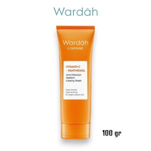 Wardah C-defense Vitamin C + Panthenol Anti-Pollution Radiant Creamy Wash