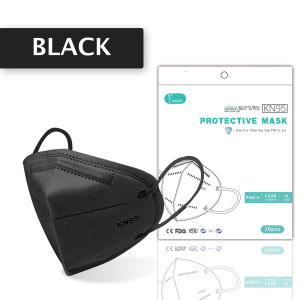 【COD】KN95 Mask Original 50 pcs Fda Approved Black 5 Ply Kn 95 Face Mask Effective Filtering Pm2.5 3D High Quality Protective Adult Disposable Mask Kn94 Facemask Dust Mask Breathable