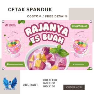 Spanduk Banner ES BUAH Bisa Request
