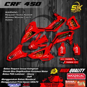 DC 558 STICKER DECAL FULLBODY MOTOR CRF 450 DESAIN KEREN TERBARU TERLARIS BEBAS REQUEST/COSTUM