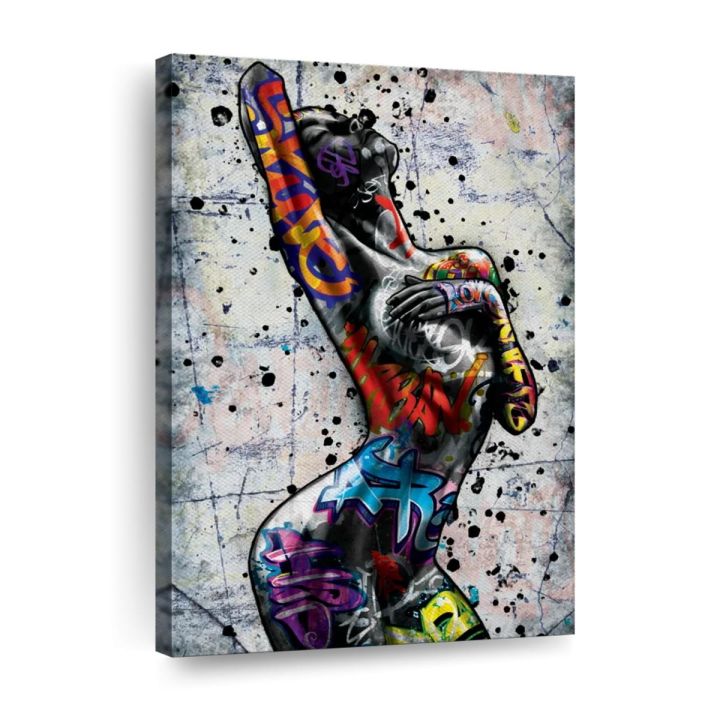 Sexy Nude Women Canvas Painting Naked Body Portrait Wall Art Graffiti Poster And Prints Unframed