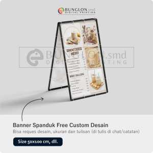 PRINT CETAK SPANDUK BANNER MENU SMOOTHIES BISA CUSTOM