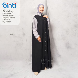 Gamis Jumbo XXXL Ld 130 Terbaru Bahan Cey Airflow Premium AIFY Maxy Dress Wanita Kekinian By BINTI